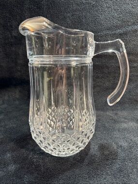 Vintage Cristal D'Arques Longchamp Clear  Crystal 48oz Pitcher